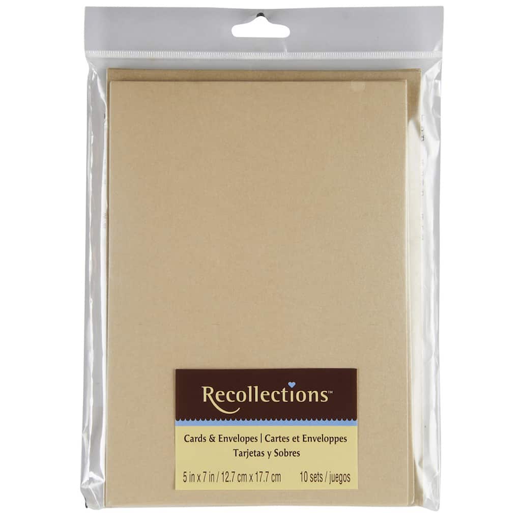 gold a7 cards & envelopes by recollections® gold a7 cards &
